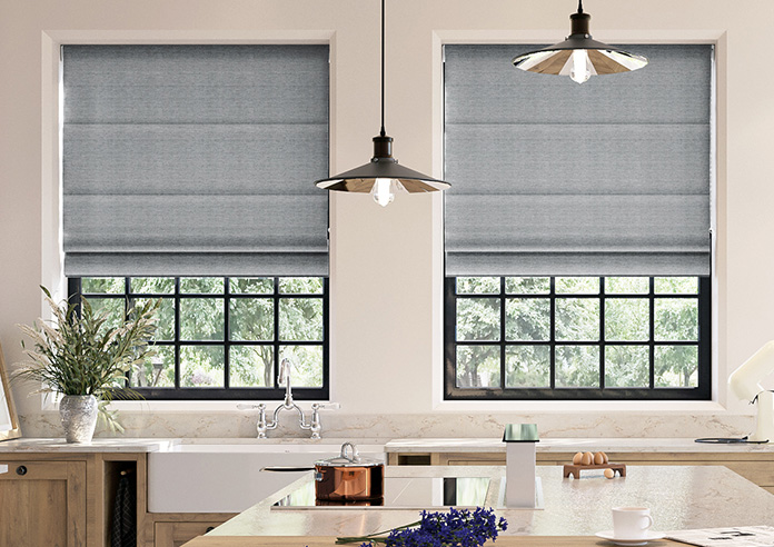 Donegal, Port Grey - Twist&Fit Roman Blind - Image 3